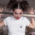 Hardtekk Army T-Shirt in weiß für Frauen